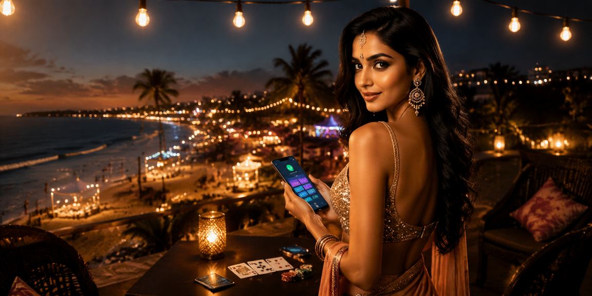 Happy players registering on mobile at beach